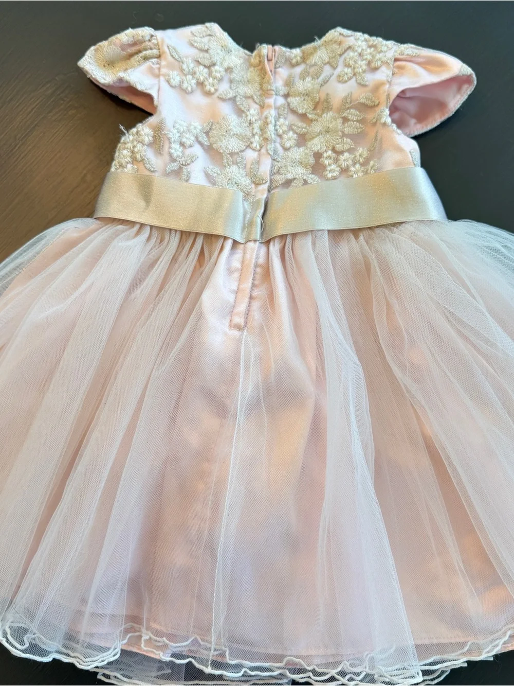 Bonnie Baby Pink and Cream Formal Dress Sz 18M